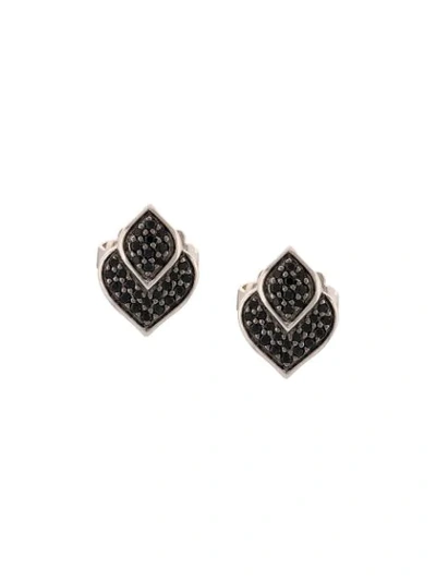 John Hardy Sterling Silver Legends Naga Black Sapphire And Black Spinel Stud Earrings