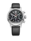 Chopard Mille Miglia Stainless Steel & Rubber-strap Watch In Black