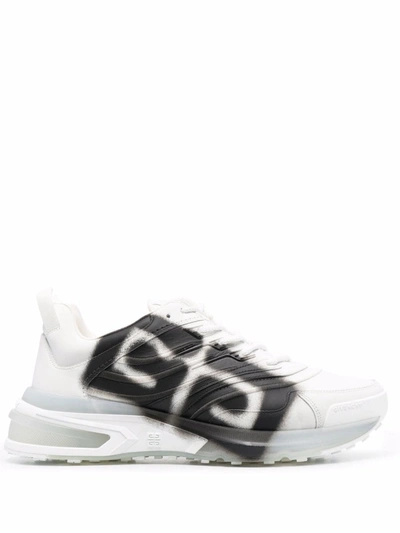 Givenchy Graffiti-logo Lace-up Sneakers In Multicolor