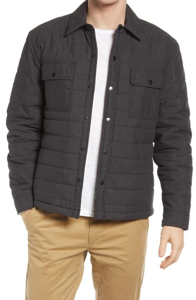 Rails Andover Quilted Utility Field Jacket In Black
