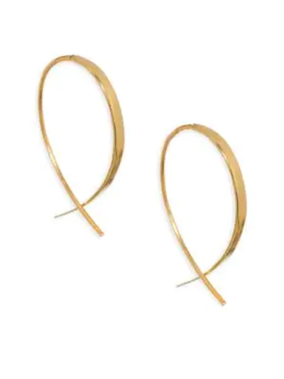 Lana Girl Mini Upside Down Threader Earrings In Gold
