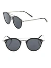 Oliver Peoples Remick 50mm Round Sunglasses In Black