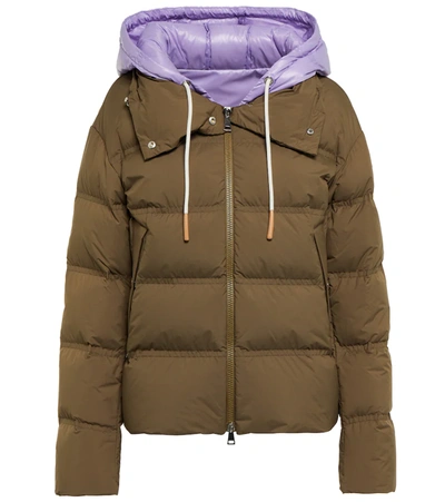 Moncler Loctudy Hooded Quilted Shell Down Jacket In Green