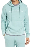Vineyard Vines Woodhouse Garment Dye Cotton Hoodie In Sea Clay Green