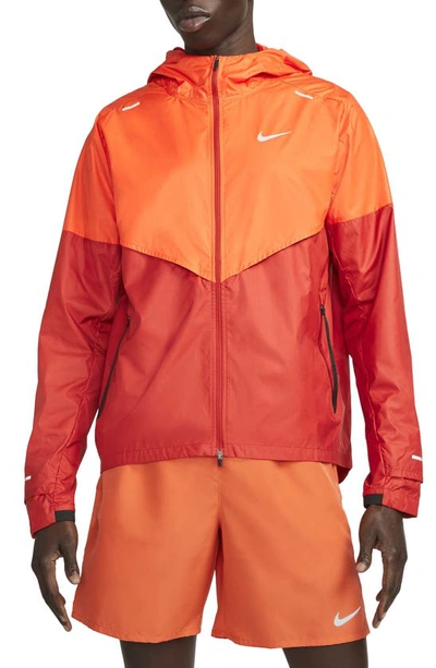 Nike Shieldrunner Men's Running Jacket In Orange,cinnabar | ModeSens