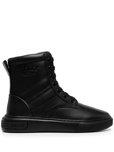 Bally Mevys High-top Sneakers In Black