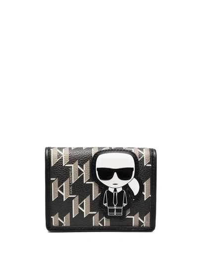 Karl Lagerfeld K/ikonik Monogram Belt Bag In Black