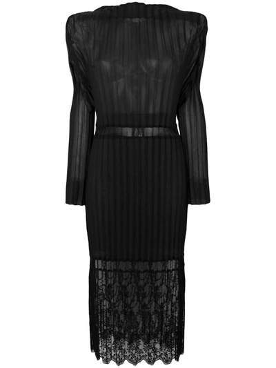 Stella Mccartney Carey Pleated Midi Dress In Black