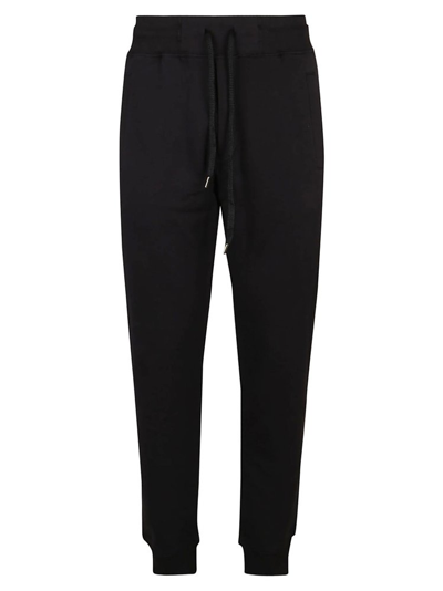 Versace Jeans Couture Logo-embossed Cotton Track Pants In Black