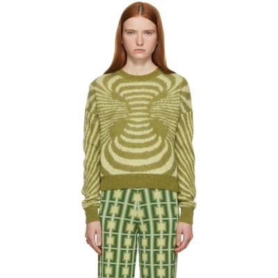 PALOMA WOOL GREEN MATRIX SWEATER 