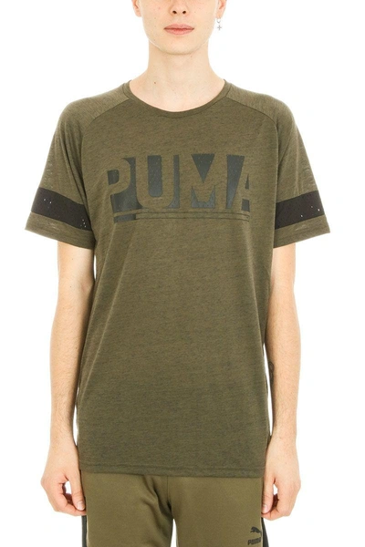 Puma Green Cotton T-shirt