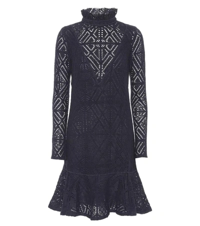 See By Chloé Long-sleeved Dress In Alyss Llue