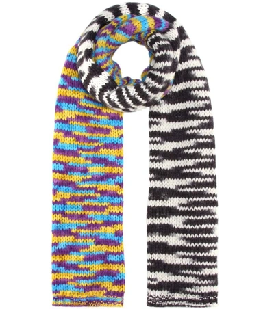 Missoni Knitted Alpaca-blend Scarf In Multicoloured