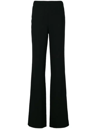 Emilio Pucci High-waisted Flared Trousers In Black