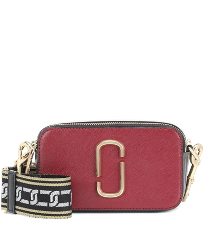 Marc Jacobs Women's The Snapshot Coated Leather Camera Bag In Deep Maroon Multi/gold