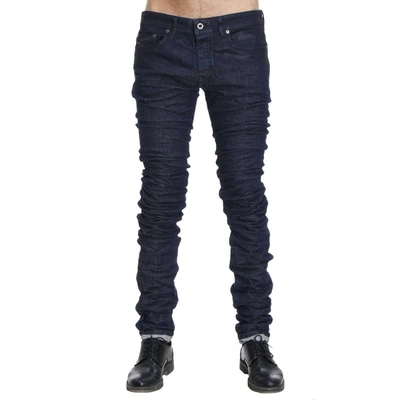 Diesel Black Gold Long Straight-leg Jeans In Blue