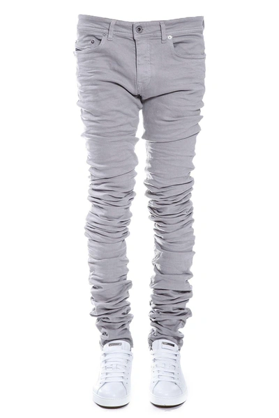 pakket breken contact Diesel Black Gold 16.5cm 3d Extra Long Stretch Denim Jeans In Grey |  ModeSens