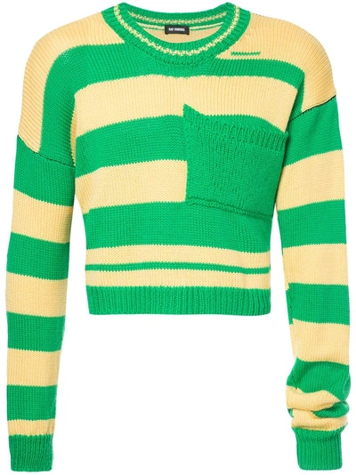Raf Simons Cropped Stripe Sweater
