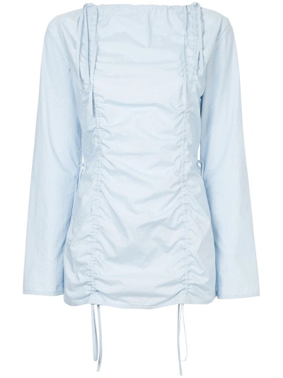 Marni Ruched Longsleeved Top - Blue