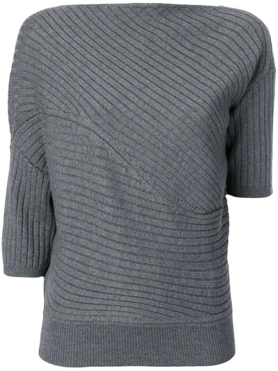 Jw Anderson Infinity Wool Top In Grey
