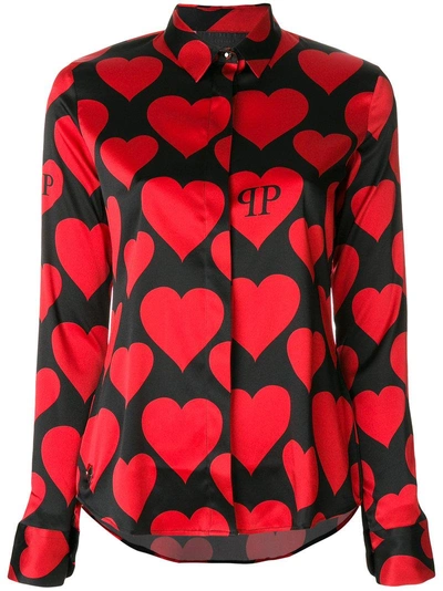 Philipp Plein Heart Motif Shirt