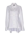 Diesel Black Gold Solid Color Shirts & Blouses In White