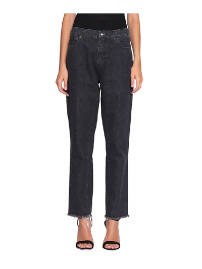 Magda Butrym Evansville Cotton Denim Jeans In Grigio