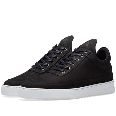 Filling Pieces Low-top Ripple Leather Sneakers In Black