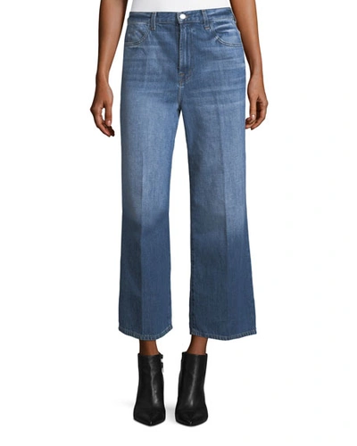 J Brand Joan High-rise Wide-leg Crop Jeans In Mimic