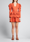 Ulla Johnson Amiri Puff-sleeve Dress In Mesa