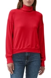 Michael Stars Mimi Turtleneck Pullover Top In Red