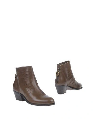 Fiorentini + Baker Ankle Boots In Dark Brown