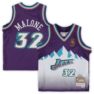 Mitchell & Ness Babies' Infant  Karl Malone Purple Utah Jazz 1996/97 Retired Player Jersey
