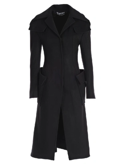 Jacquemus Le Manteau Cintre Cappotto M/l In Black