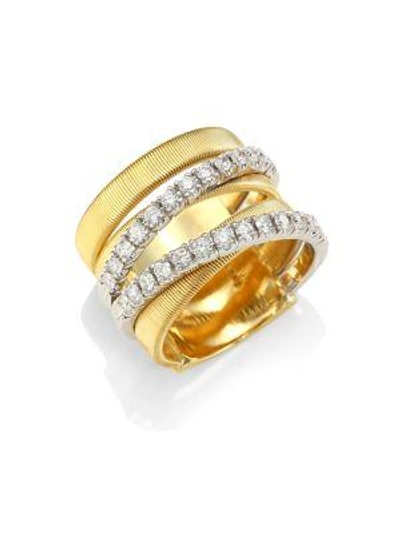 Marco Bicego Women's Masai 18k White & Yellow Gold Diamond Ring