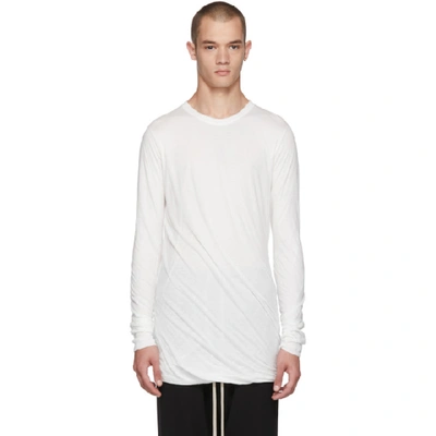 Rick Owens Level Cotton T-shirt In Ivory
