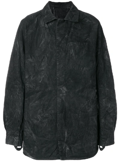 11 By Boris Bidjan Saberi Distressed Lightweight Jacket In Nero