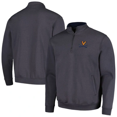 Colosseum Men's Charcoal Virginia Cavaliers Tortugas Team Logo Quarter-zip Jacket