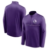 Fanatics Men's Purple Sacramento Kings Starting Lineup Performance Quarter-zip Jacket