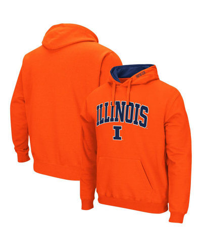 Colosseum Men's Orange Illinois Fighting Illini Arch Logo 3.0 Full-zip Hoodie