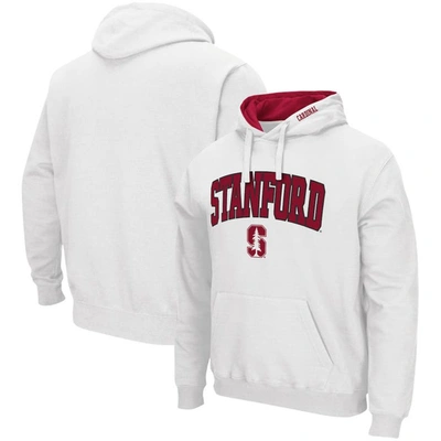 Colosseum Men's White Stanford Cardinal Arch Logo 3.0 Pullover Hoodie