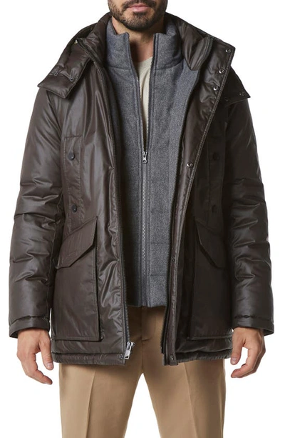 Marc New York Men's Oxley Tumbled Resin Parka Jacket In Canteen