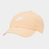 Nike Men's Coral Heritage86 Futura Washed Adjustable Hat In Orange Chalk