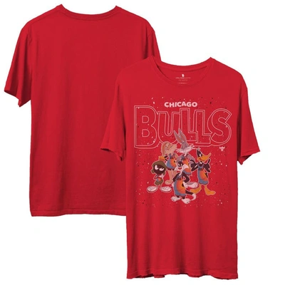 Junk Food Men's Red Chicago Bulls Space Jam 2 Home Squad Advantage T-shirt