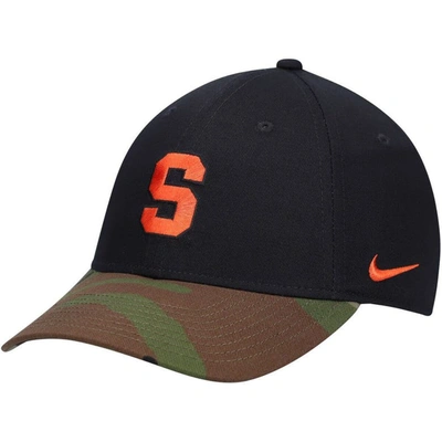 Nike Men's Black, Camo Syracuse Orange Military Appreciation Legacy91 Adjustable Hat In Black,camo