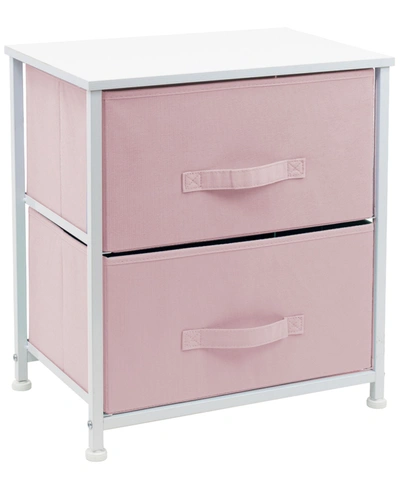 Sorbus 2-drawer Chest Dresser In Pink