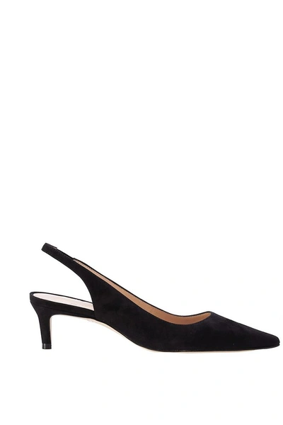 Stuart Weitzman Stuart 60mm Slingback Pointed-toe Pumps In Schwarz