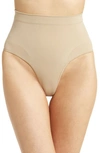 Skims Seamless Sculpt' Sculpting Mid Waist Brief In Clay