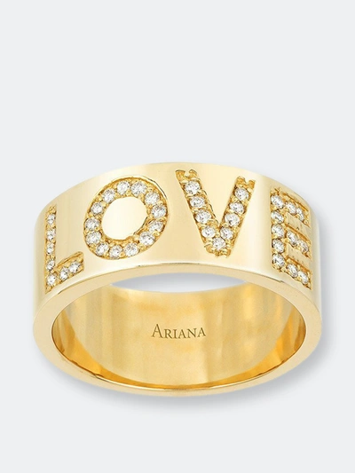 Ariana Rabbani Love Cigar Band In Yellow