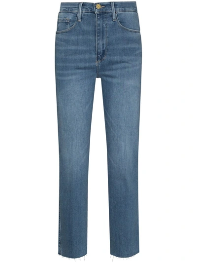 Frame Le Sylvie Cropped Jeans In Blue